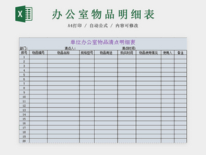 優(yōu)化家具銷售業(yè)務(wù)的庫(kù)存物品管理臺(tái)賬清單Excel表格模板